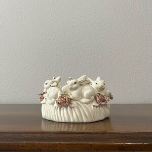 Vintage Ceramic Bunny Candle Holder